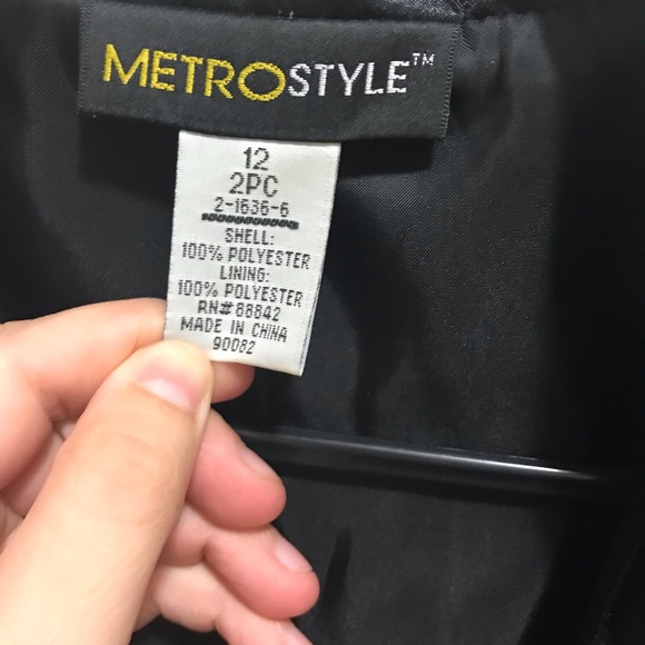 Metro style black jacket size 12 - Picture 3 of 3